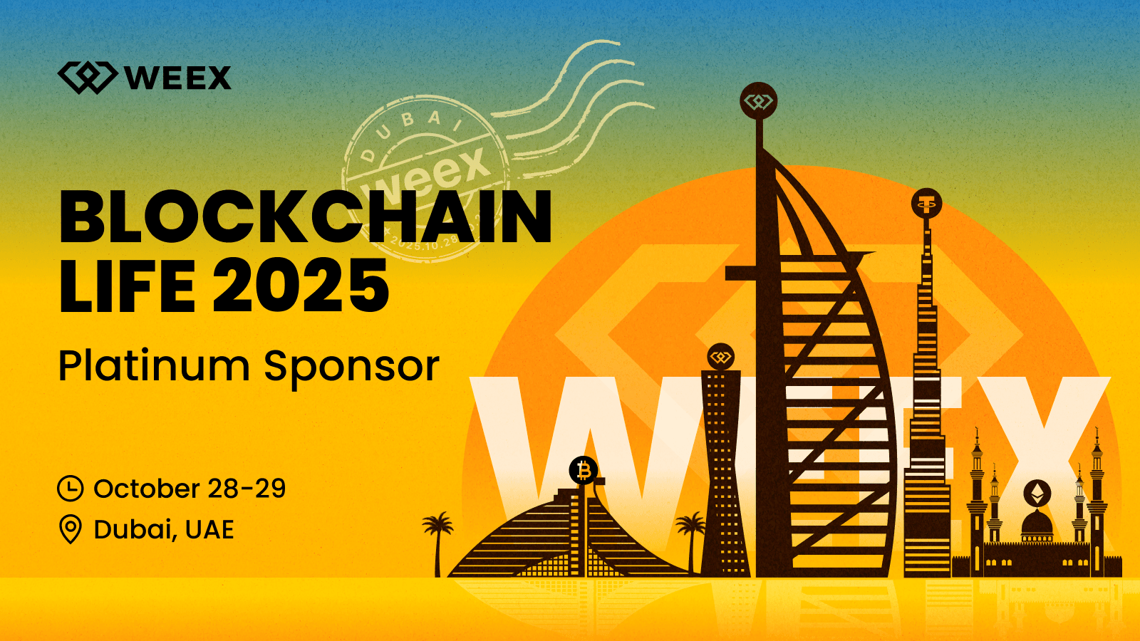 WEEX 前往杜拜參加 Blockchain Life 2025
