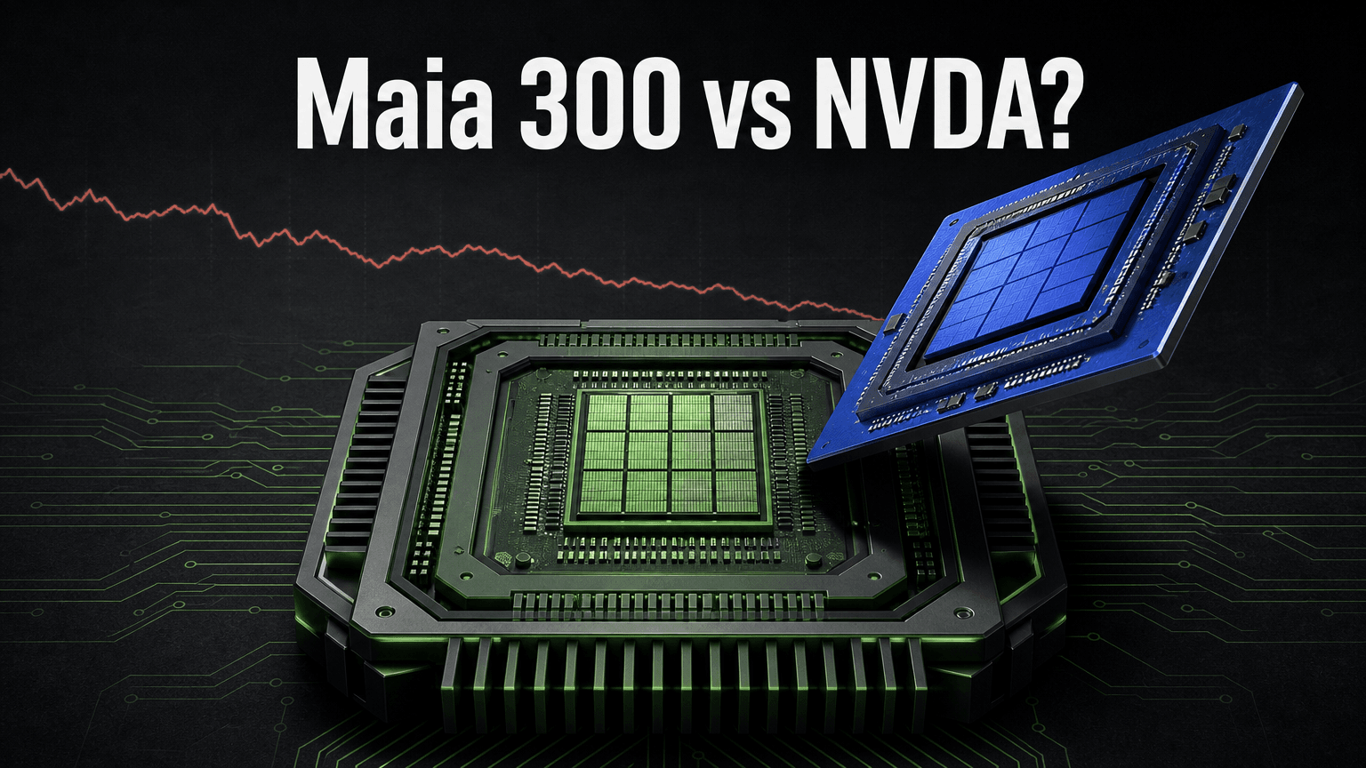 英伟达股价在微软 Maia 300 发布后下跌：定制芯片真的会威胁 NVDA 吗？